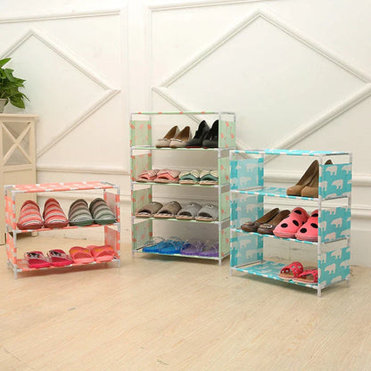 5 Layers Multifunctional Shoes Rack-Simple Dust Proof
