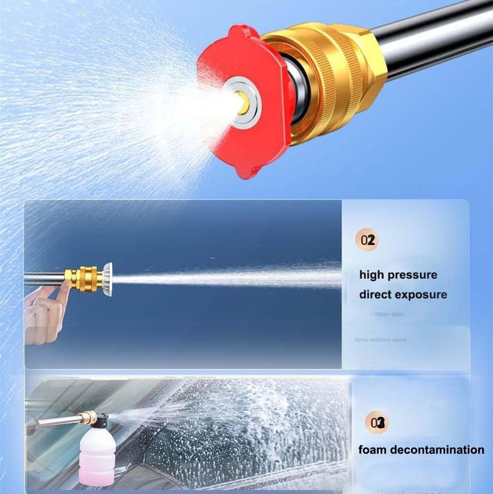 Cordless High Pressure Washer Gun – Car, Solar Panel & AC Cleaner