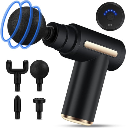6 Speeds Handheld Muscle Massager With 4 Heads