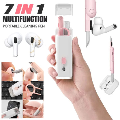7-in-1 Computer Keyboard Cleaner Brush Kit Earphone Cleaning Pen For Headset Keyboard Cleaning Tool