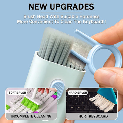 7-in-1 Computer Keyboard Cleaner Brush Kit Earphone Cleaning Pen For Headset Keyboard Cleaning Tool