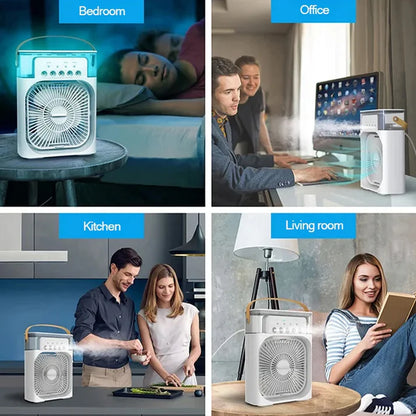 3 in 1 Mist Fan with Aroma & Night Light