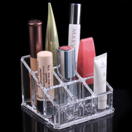9 Grid Acrylic Makeup Organizer Transparent Storage Box