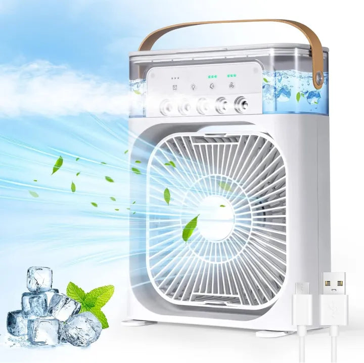 3 in 1 Mist Fan with Aroma & Night Light